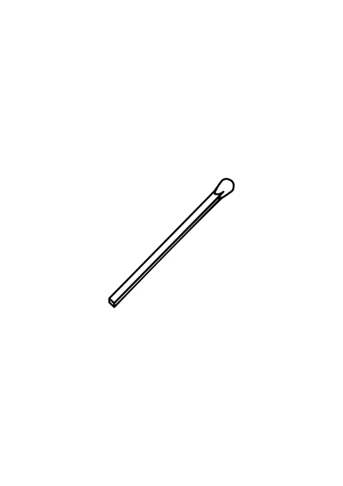 Wooden match vector image