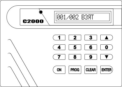 Alarm system C2000 vector drawing