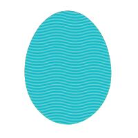 Blue Easter eggs vector image