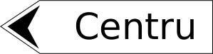 Vector graphics of traffic sign for local objectives in cities