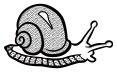Spotty snail line art vector image