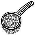 Vector image of spotty strainer
