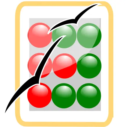 Alternative calculator software vector clip art