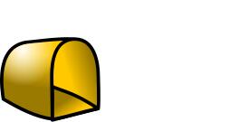 Open postbox vector image