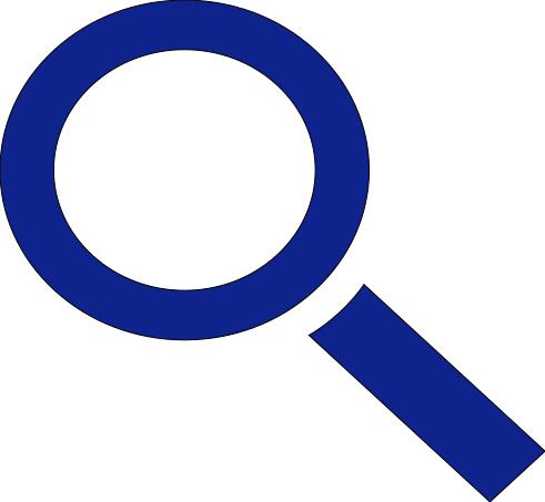 Magnifying glass PC icon vector clip art