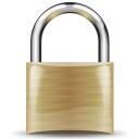 Vector image of brown padlock