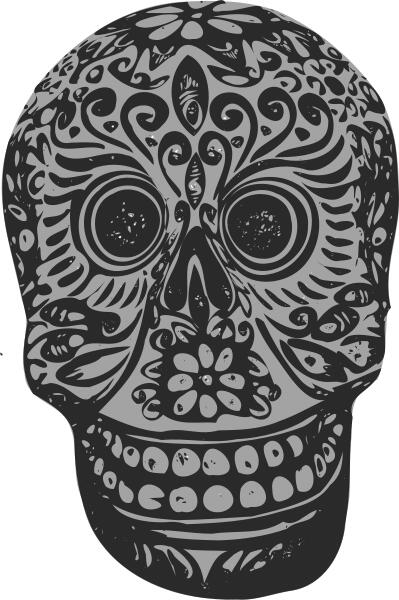 Tatoo skull vector clip art