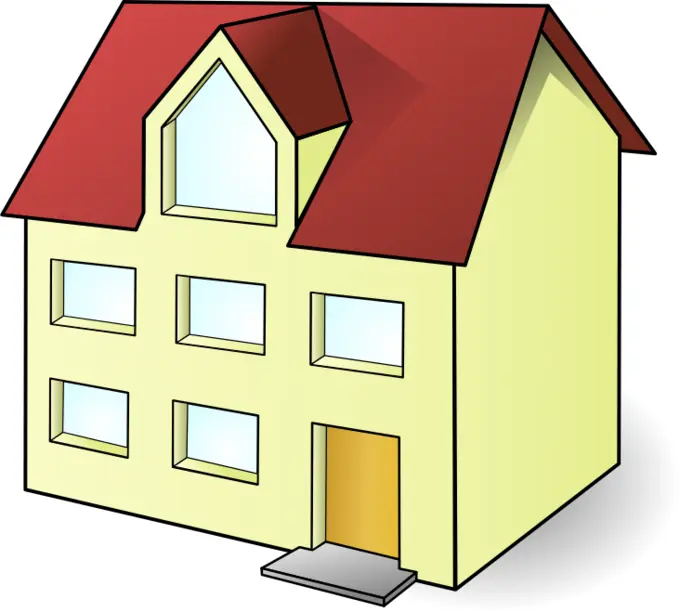 Vector illustration of large family detached home