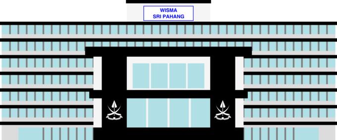Wisma Sri Pahang vector illustration