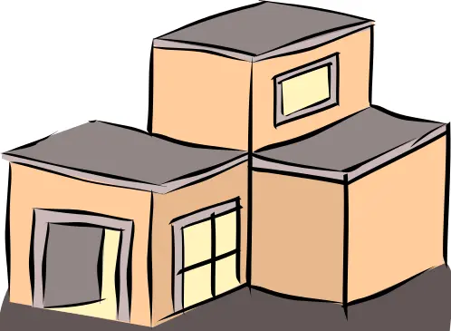 Vector clip art of a house