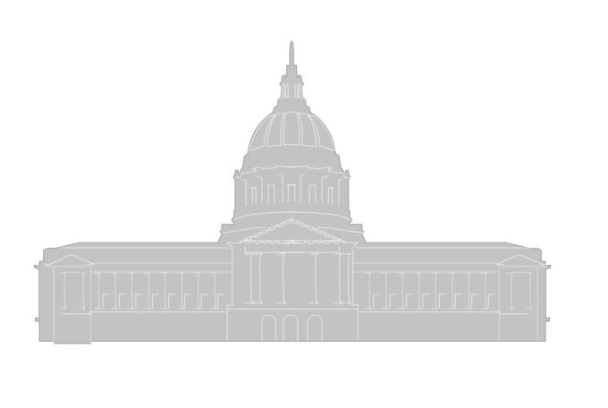 Vector image of official-looking building