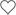 White heart with thick brown border vector clip art