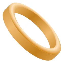 Vector image of wedding band