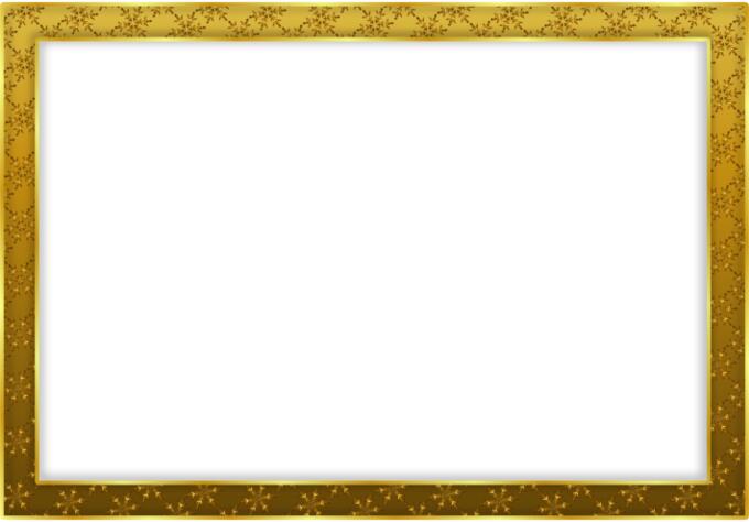 Gold snowflake frame vector graphics