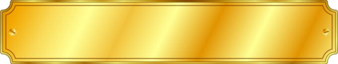Vector illustration of shiny gold plaquette