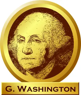 George Washington "memorial" sign vector image