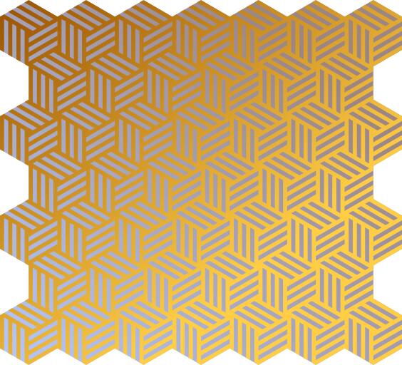 Vector graphics of weave pattern following isometric axes