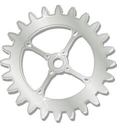 Vector image of metal steampunk
