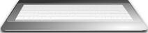keyboard plastic case vector image