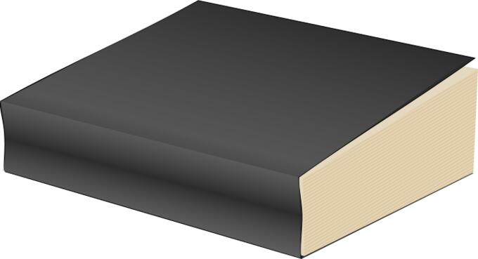 Vector illustration of hardback book