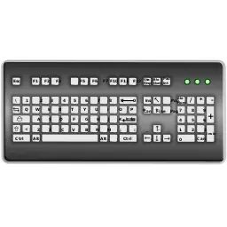 Vector graphics of Italian layout computer keyboard