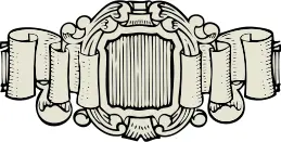 Vector image of triple winding decoration seal