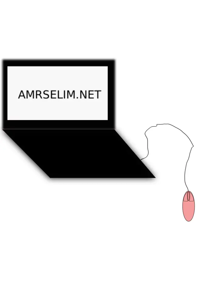 Vector clip art of clean laptop design