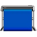 Vector image of vinyl roll cutter