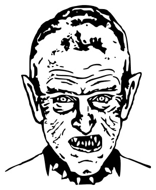 Halloween vampire vector clip art