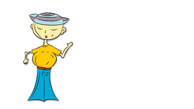 Chinese cartoon character vector clip art