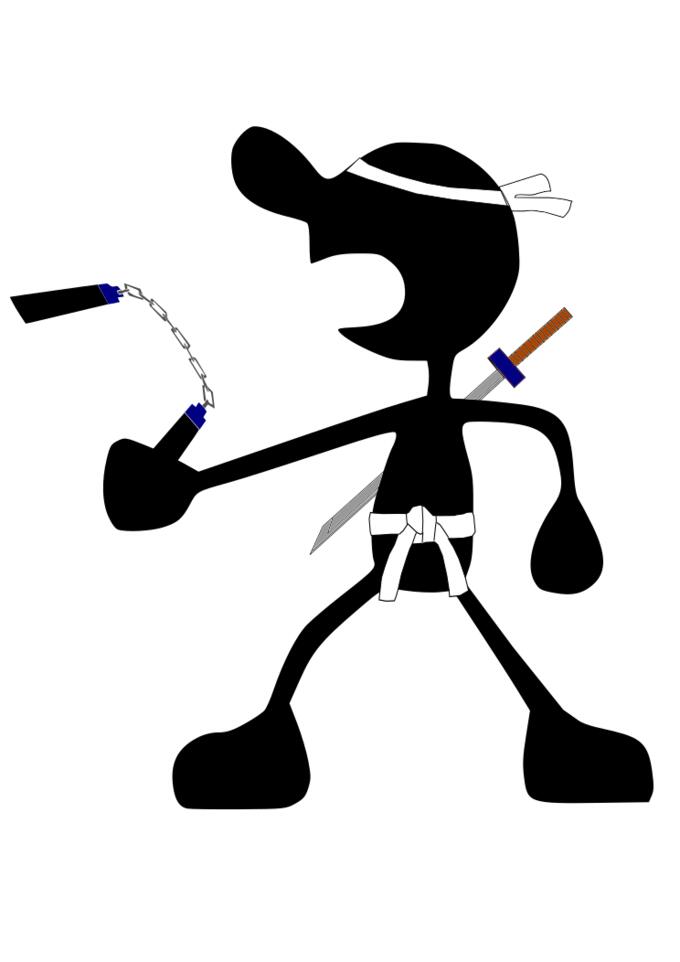 Vector image of guy with grapples