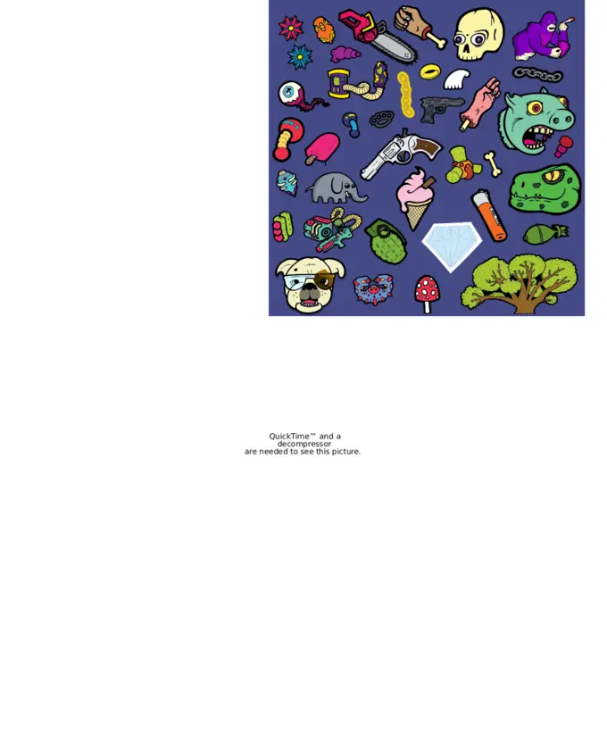 Vector illustration of cartoon characters selection