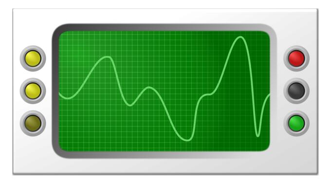 Oscilloscope vector image