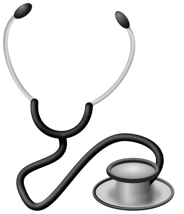 Medical stethoscope vector drawing