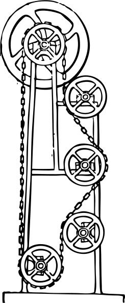 Vector graphics of perpetual motion device