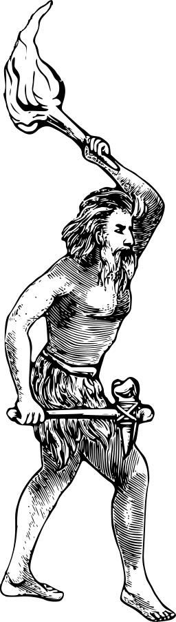 Caveman vector image