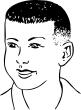 Boy with short hair vector image