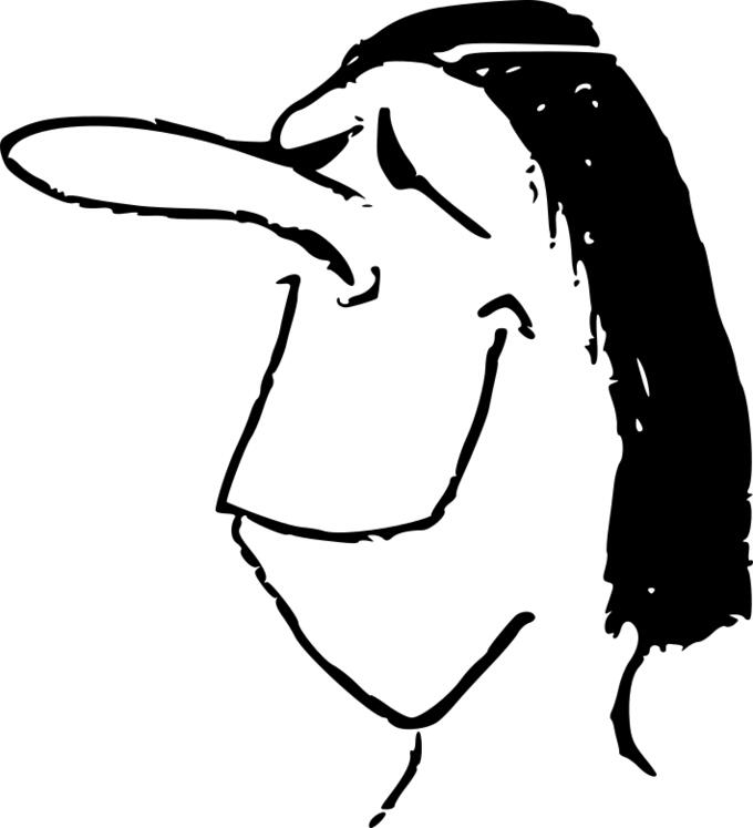 Woman's head vector clip art