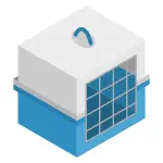 Vector graphics of pet travel cage