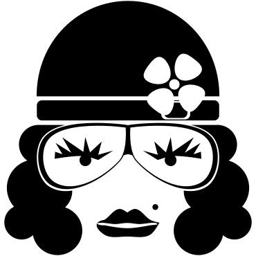 Old fashioned female face vector image