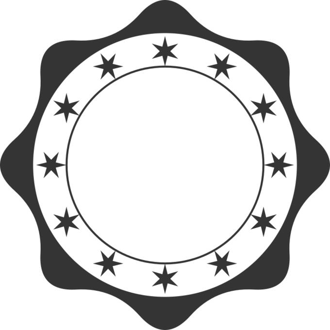 Retro badge vector illustration.