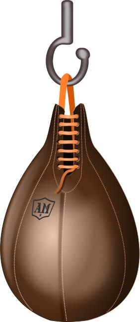 Boxing speedbag vector illustration
