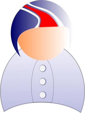Vector illustration of male user symbol