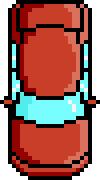 Vector image of red car pixel art