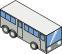 Grayscale bus vector illustration