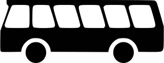 Vector illustration of bus pictogram