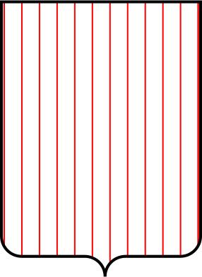A shield with line pattern