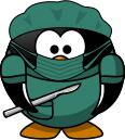 Tux ambulance medic vector image