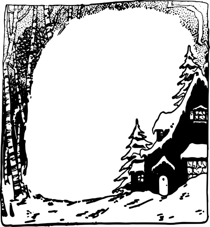 New Year frame vector illustration