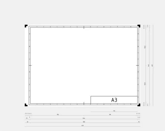 DIN A3 template vector clip art